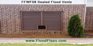 Flood Flaps FFWF08 Sealed Flood Vents in brick
