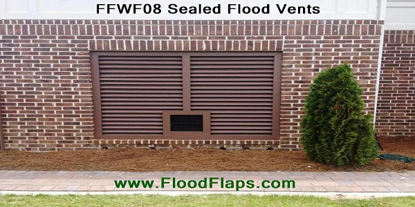 Flood Flaps FFWF08 Sealed Flood Vents in brick