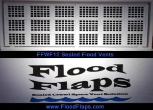 FFWF12 Sealed Flood Vent in white