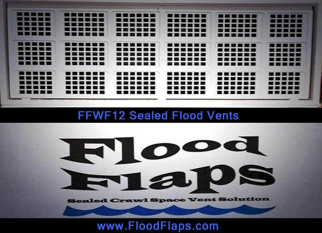 FFWF12 Sealed Flood Vent in white